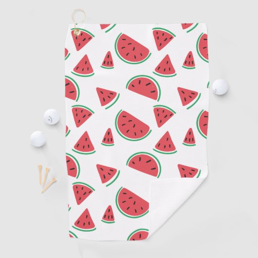 Summer Watermelon Slices Pattern Golfhandtuch (Insitu)