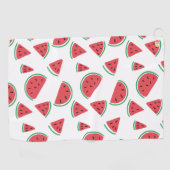 Summer Watermelon Slices Pattern Golfhandtuch (Horizontal)