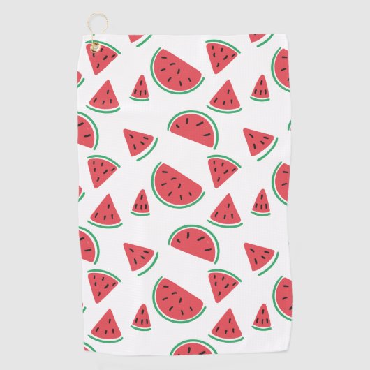 Summer Watermelon Slices Pattern Golfhandtuch (Vorderseite)