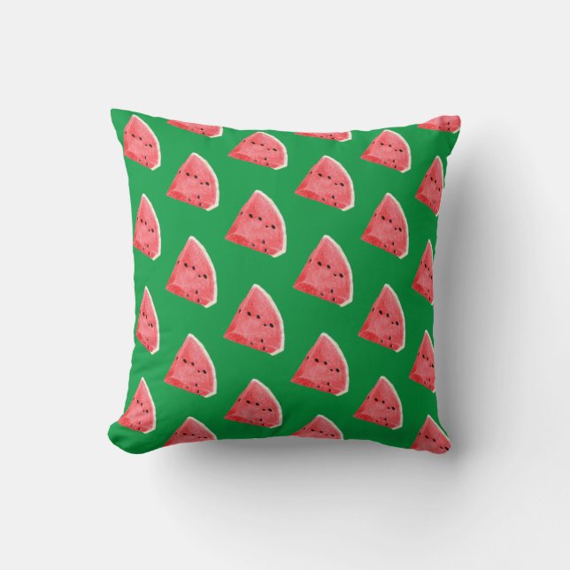 Summer Watermelon Slices Pattern Kissen (Vorderseite)