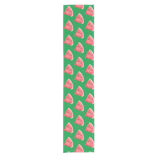 Summer Watermelon Slices Pattern Kurzer Tischläufer (Vorderseite)