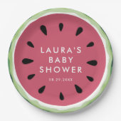 Summer Watermelon Sweet Little Baby Dusche Pappteller (Vorderseite)