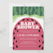 Summer Watermelon Sweet Melon Baby Dusche Einladung (Vorderseite)