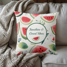 Summer Watermelon Throw Kissen