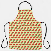 Summer Watermelon Yellow Kitchen Schürze