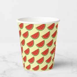 Summer Watermelon Yellow Party Paper Cups Pappbecher