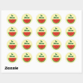 Summer Watermelon Yellow Sticker Umschlag Aufklebe (Blatt)