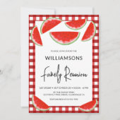 Summer Watermelons Family Wiedersehen Einladung (Vorderseite)