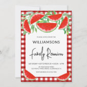 Summer Watermelons Family Wiedersehen Einladung (Vorderseite)