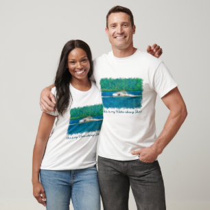 Summer Waterskier und Lake T-Shirt