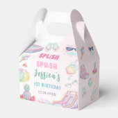 Summer Waterslide Girl Birthday Party Geschenkschachtel (Vorderseite)