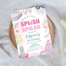 Summer Waterslide Girl Geburtstagsparty