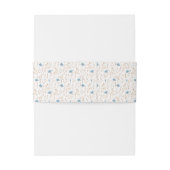 Summer Wedding Chic Blue Wildblumen getrocknetes G Einladungsbanderole (Rückseitenbeispiel)