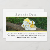 Summer Wedding Flat Save the Date Card (Vorne/Hinten)