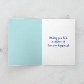 Summer Wedding Lemons Custom Message Karte (Innenseite)