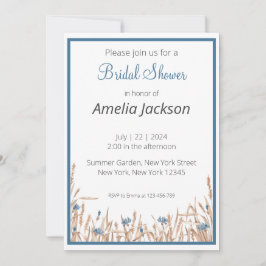 Summer Wedding Minimalistisches Brautparty Einladung