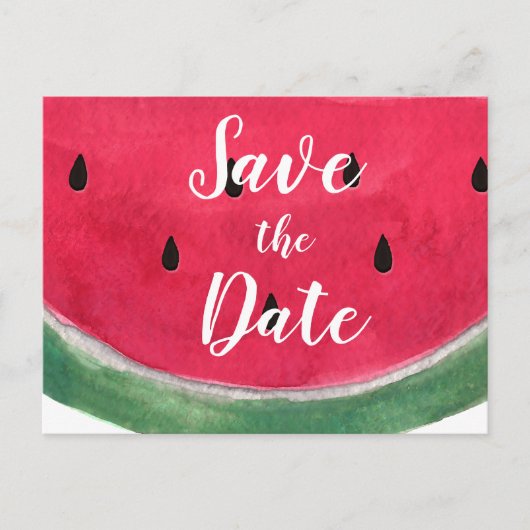 Summer Wedding Save the Date Postcards Ankündigungspostkarte (Vorderseite)