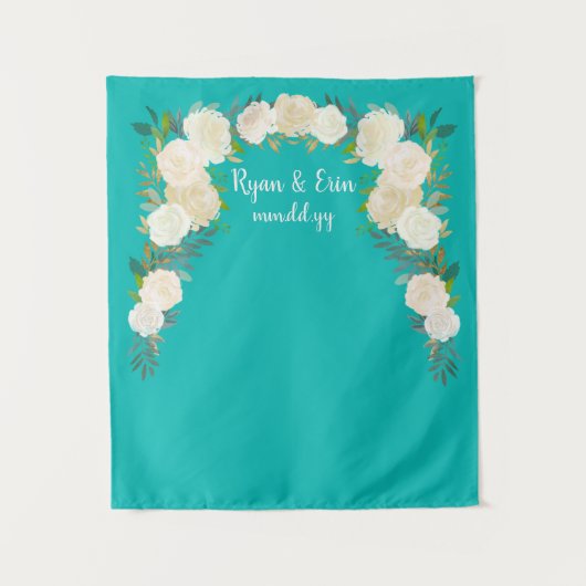 Summer Wedeption Backdrop Foto Messestand Prop Wandteppich (Vorderseite)