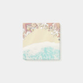 Summer Wedy Sandy Beach Starfish Muscheln Post-it Klebezettel (Vorderseite)