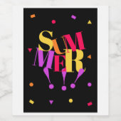 Summer  weinetikett (Einzelnes Label)