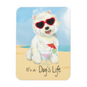 Summer Westie Magnet (Vertikal)