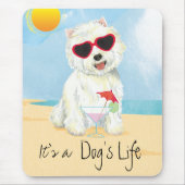 Summer Westie Mousepad (Vorne)