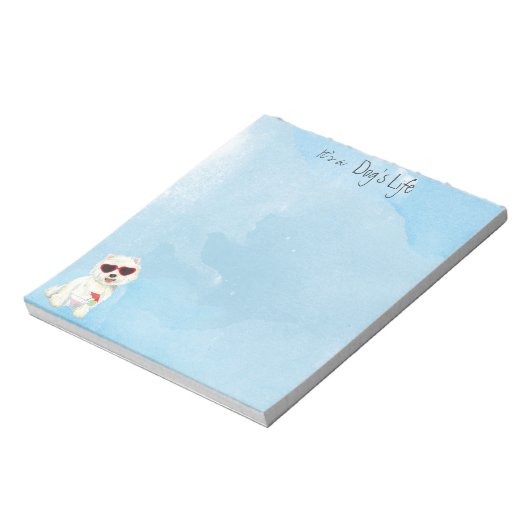 Summer Westie Notizblock (Rotiert)