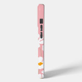 Summer White Cosmos Blume Individuelle Name Case-Mate iPhone Hülle (Rückseite / Links)