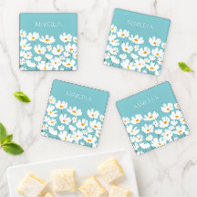 Summer White Cosmos Blume Individuelle Name