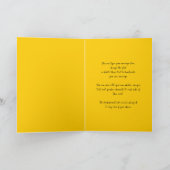 Summer White Daisies und Red Ladybugs Whimsical Karte (Innenseite)