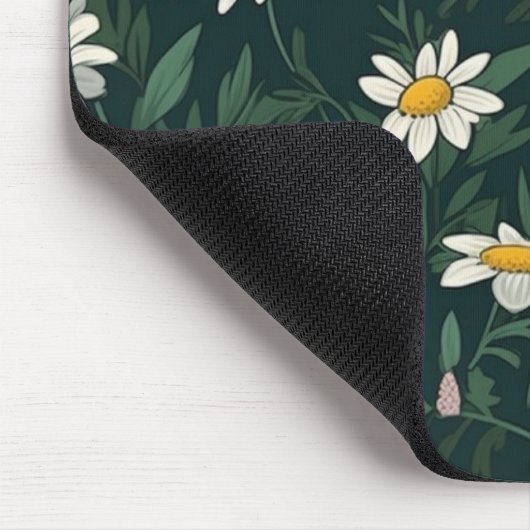 Summer White Daisy Meadow Mousepad (Ecke)