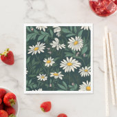 Summer White Daisy Meadow Serviette (Beispiel)