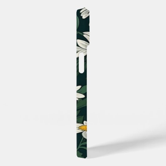 Summer White Digial Daisy Case-Mate iPhone Hülle (Rückseite / Rechts)