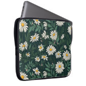 Summer White Digial Daisy Laptopschutzhülle (Vorne Rechts)