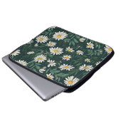 Summer White Digial Daisy Laptopschutzhülle (Vorne Knopf)
