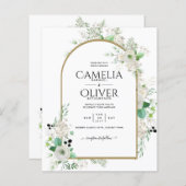 Summer White Roses Emerald Sage Greenerity WEDDING (Vorne/Hinten)