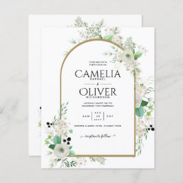 Summer White Roses Emerald Sage Greenerity WEDDING