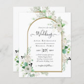 Summer White Roses Emerald Sage Greenerity WEDDING (Vorne/Hinten)