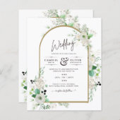 Summer White Roses Emerald Sage Greenerity WEDDING (Vorne/Hinten)