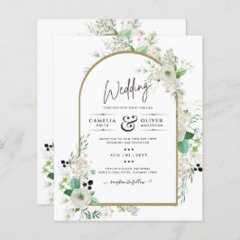 Summer White Roses Emerald Sage Greenerity WEDDING