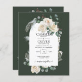 Summer White Roses Emerald Sage Greenerity WEDDING (Vorne/Hinten)