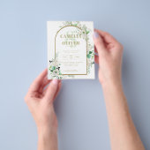 Summer White Roses Emerald Sage Greenerity WEDDING Flyer (Gruppe)