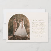 Summer Widlflower Boho Wedding Vielen Dank Dankeskarte (Rückseite)