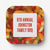 Summer Wiedersehen Vibranly Foto GRILLEN Family Pi Pappteller (Vorderseite)