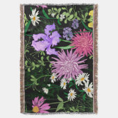 Summer Wild Blume Nahtlose Sketch Decke (Vorderseite Vertikal)