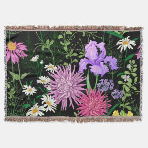 Summer Wild Blume Nahtlose Sketch Decke