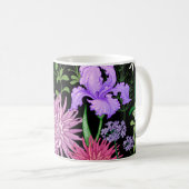 Summer Wild Blume Nahtlose Sketch Kaffeetasse (VorderseiteRechts)