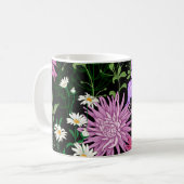 Summer Wild Blume Nahtlose Sketch Kaffeetasse (Vorderseite Links)