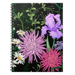 Summer Wild Blume Nahtlose Sketch Notizblock