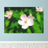 Summer Wild Rose Leinwanddruck (Insitu (Holzboden))